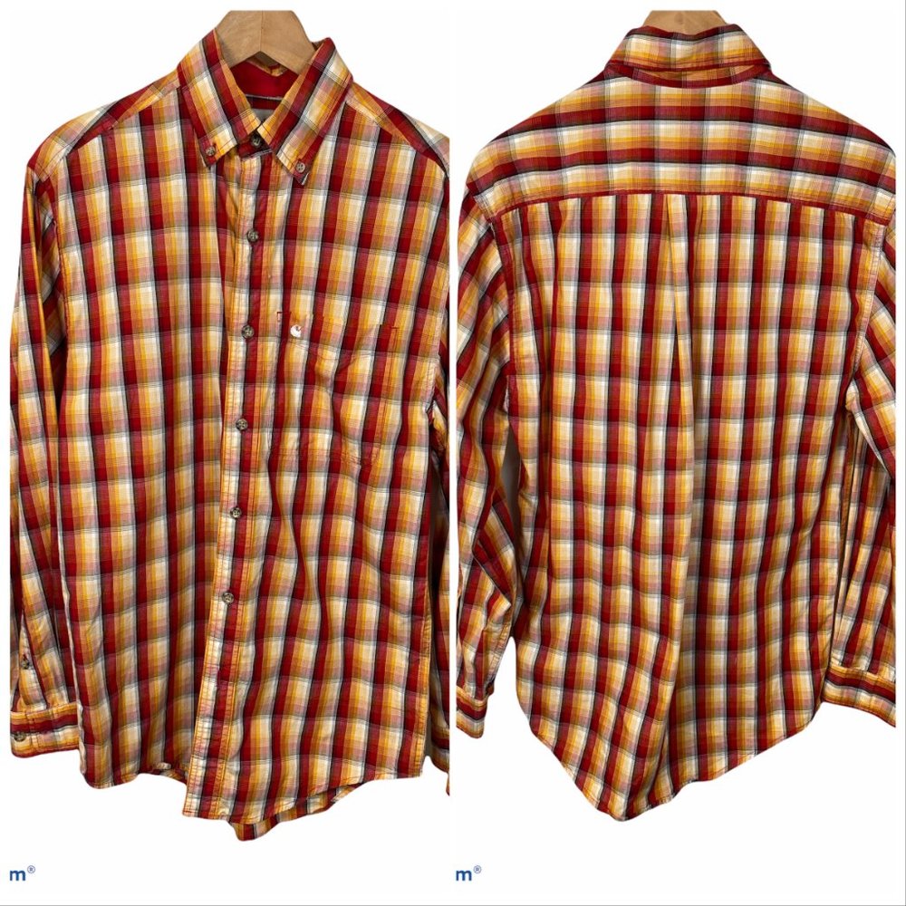 Carhartt Plaid Button Down Long Sleeve Shirt